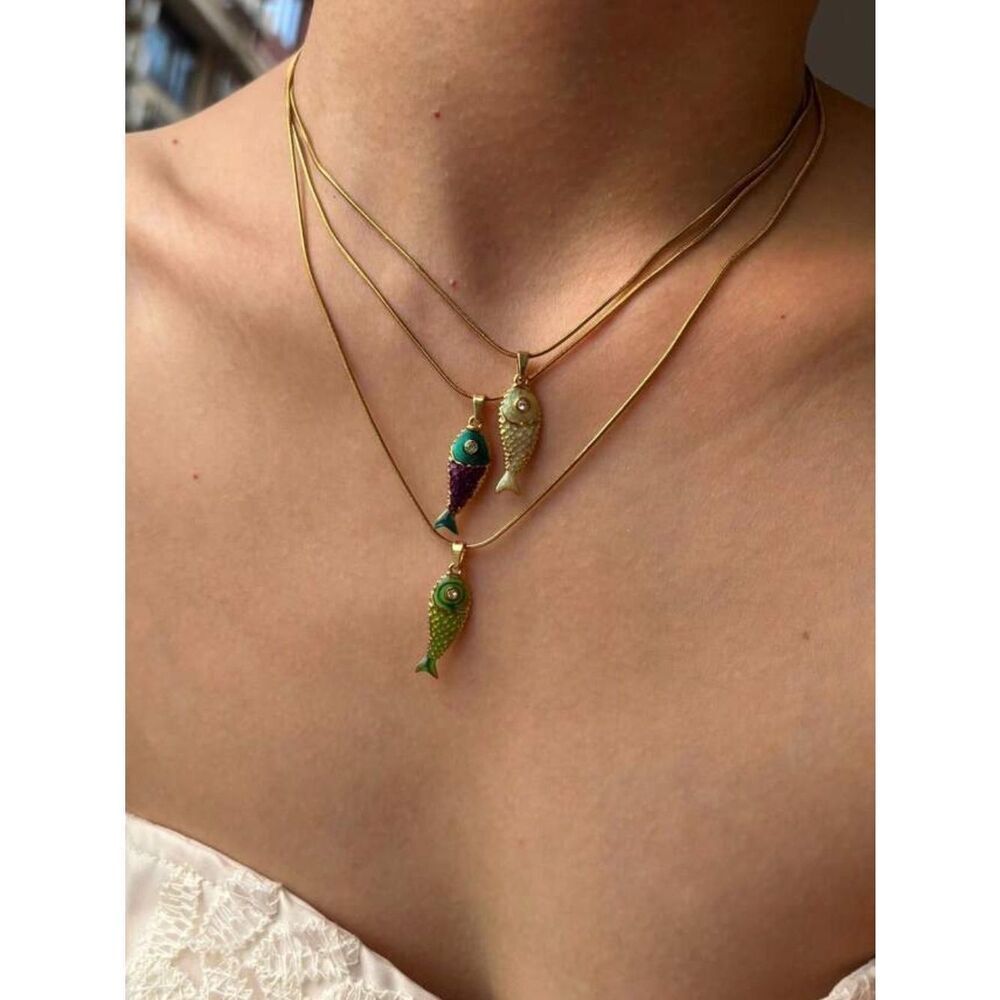 Fish necklace #2567